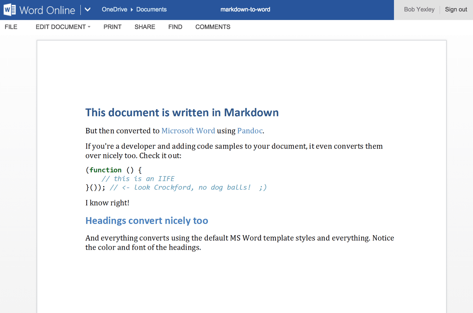 open markdown docs in word for mac