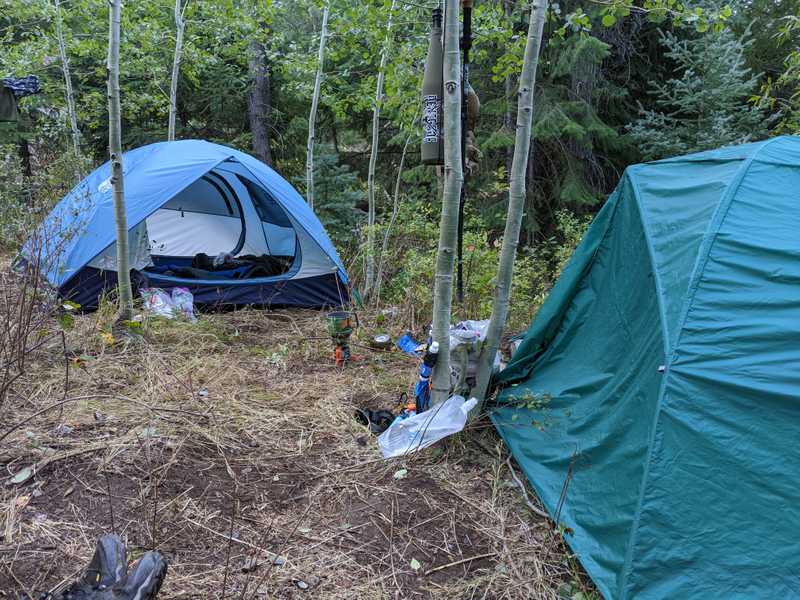 our tents in camp